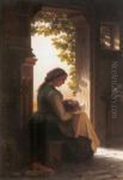 Still Es Schlaft Oil Painting by Meyer Georg von Bremen