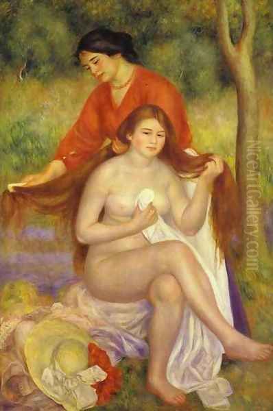 The Toilet Oil Painting by Pierre Auguste Renoir