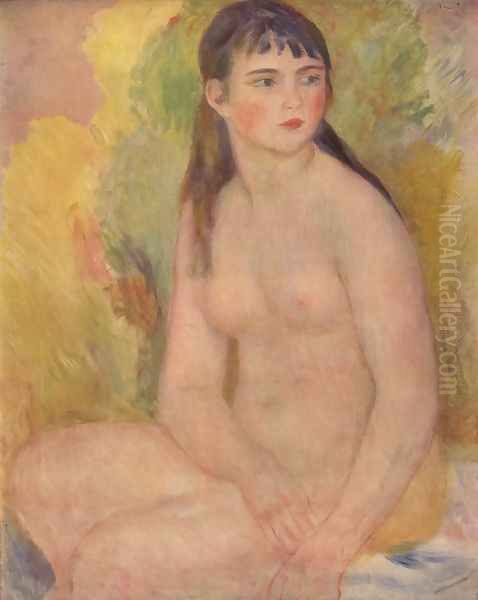 Nude female Oil Painting by Pierre Auguste Renoir