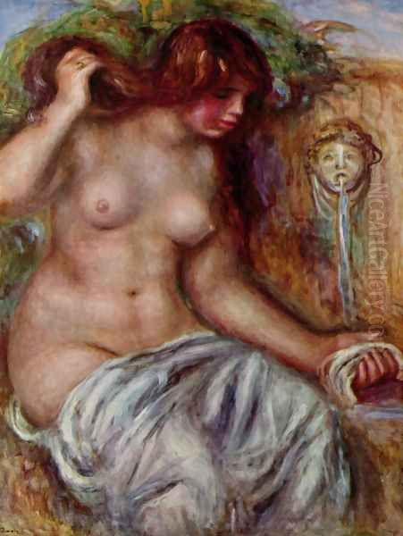 Woman at the Well Oil Painting by Pierre Auguste Renoir