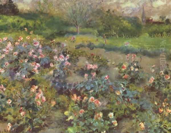 Roses (2) Oil Painting by Pierre Auguste Renoir