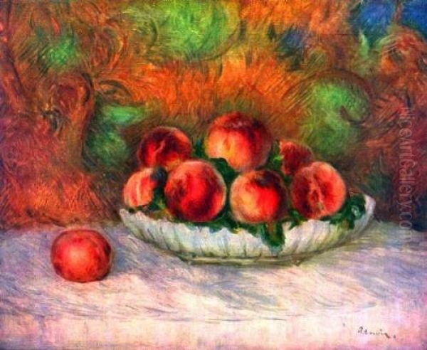 Still life with fruits Oil Painting by Pierre Auguste Renoir