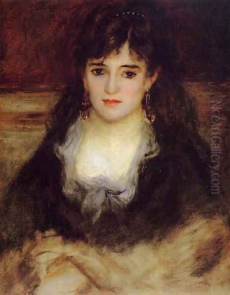 Portrait of a Woman (Nini Fish-Face) Oil Painting by Pierre Auguste Renoir