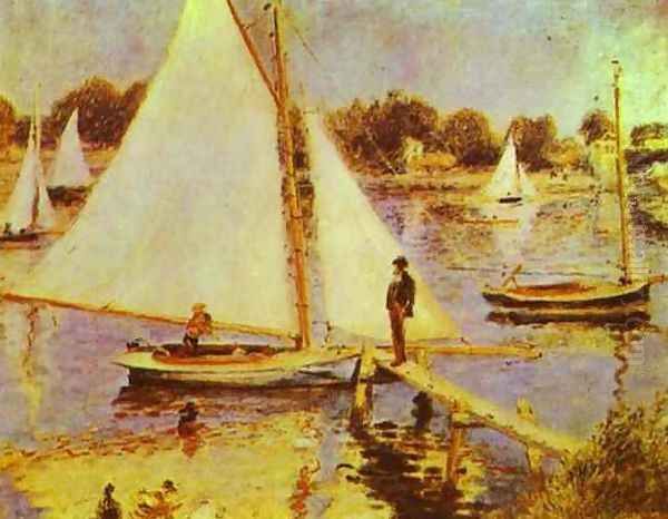 The Seine at Argentueil Oil Painting by Pierre Auguste Renoir