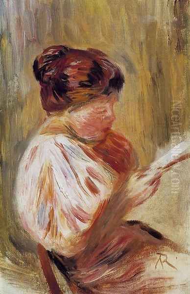 Woman Reading 1 Oil Painting by Pierre Auguste Renoir