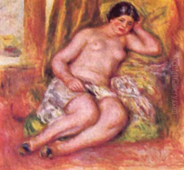 Sleeping odaliske Oil Painting by Pierre Auguste Renoir