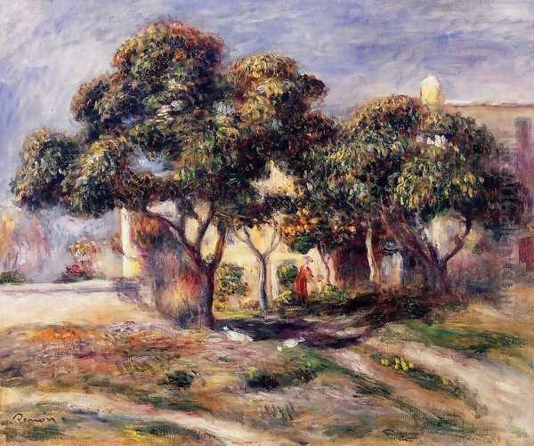 Medlar Trees, Cagnes Oil Painting by Pierre Auguste Renoir