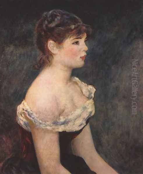 Portrait of a young girl Oil Painting by Pierre Auguste Renoir