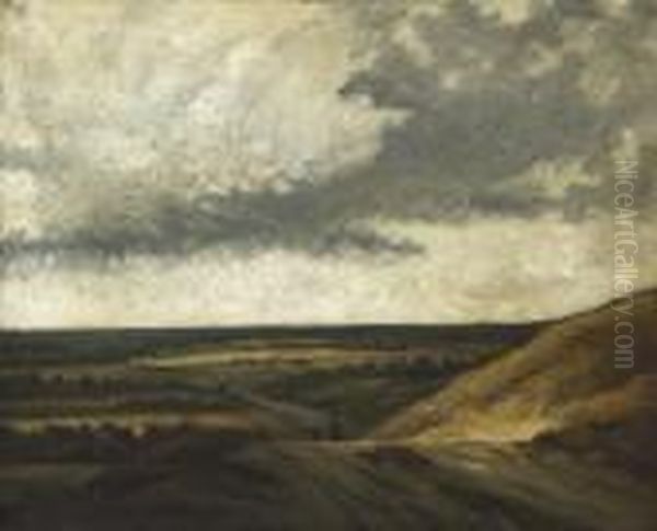 Environs De St. Cyr Oil Painting by Georges Michel