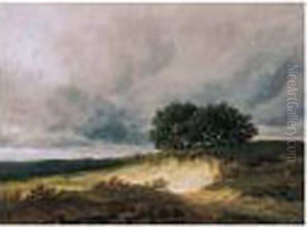 Paysage Orageux Oil Painting by Georges Michel