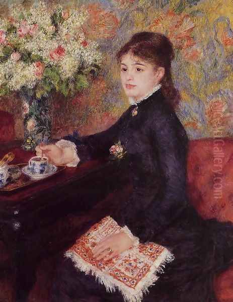 The Cup of Chocolate Oil Painting by Pierre Auguste Renoir