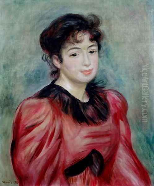 Portrait of Mademoiselle Victorine de Bellio Oil Painting by Pierre Auguste Renoir