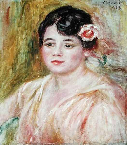 Portrait of Adele Besson 1918 Oil Painting by Pierre Auguste Renoir