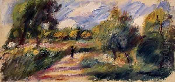 Landscape 1890 Oil Painting by Pierre Auguste Renoir