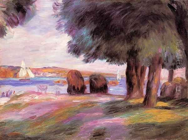 Landscape 1895 Oil Painting by Pierre Auguste Renoir