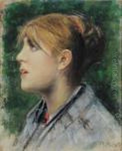 Ritratto
 Femminile Oil Painting by Francesco Paolo Michetti