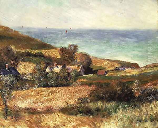 View of the Seacoast near Wargemont in Normandy 1880 Oil Painting by Pierre Auguste Renoir