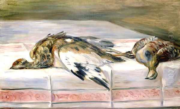 Still Life with Pheasant and Partridge Oil Painting by Pierre Auguste Renoir