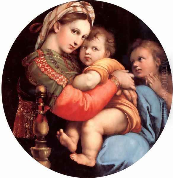 The Madonna Of The Chair Oil Painting by Raphael