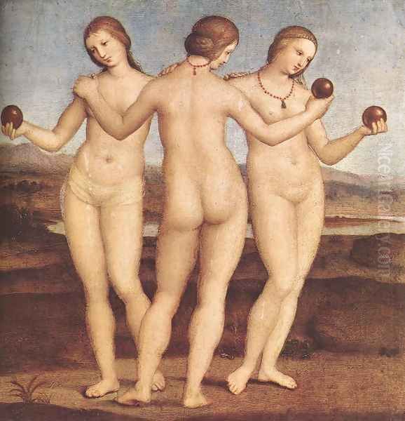 The Three Graces Oil Painting by Raphael