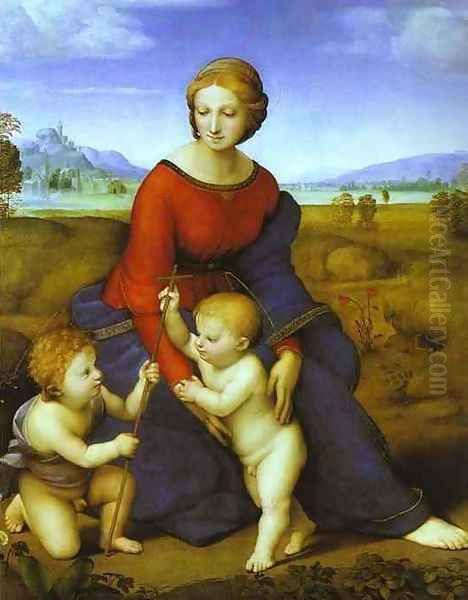 Madonna of the Meadow Oil Painting by Raphael