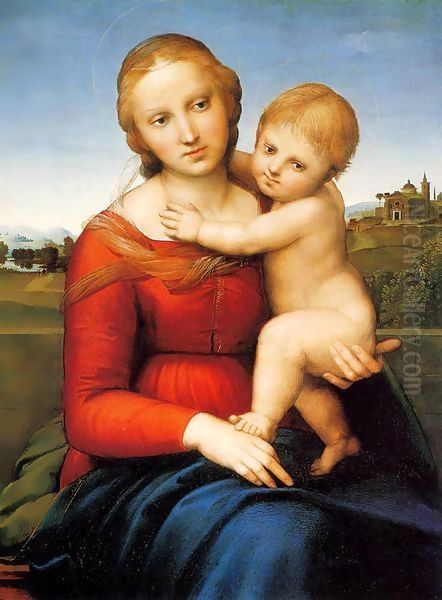 Madonna & Child (The Small Cowper Madonna) 1505 Oil Painting by Raphael