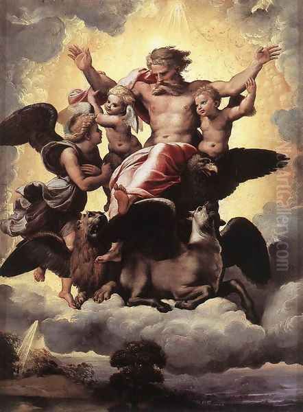 The Vision of Ezekiel 1518 Oil Painting by Raphael