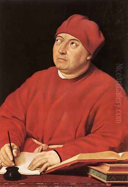 Cardinal Tommaso Inghirami Oil Painting by Raphael