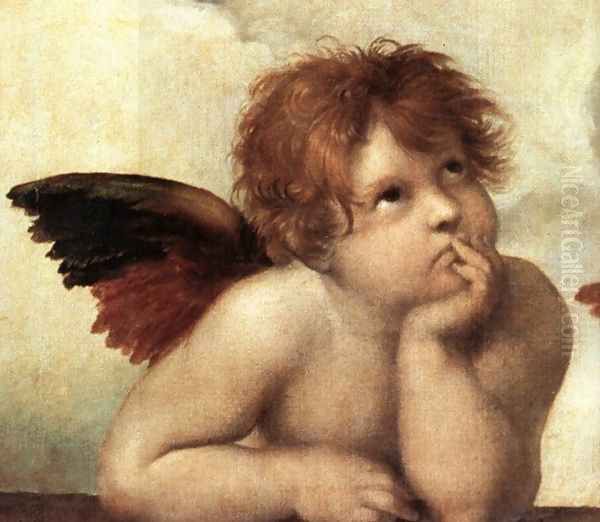 The Sistine Madonna (detail) Oil Painting by Raphael