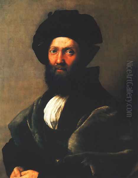 Portrait of Baldassare Castiglione Oil Painting by Raphael