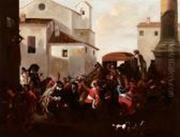 Carnevale Romano Oil Painting by Jan Miel