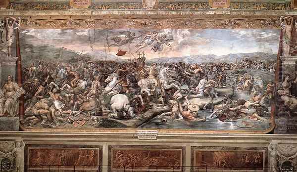 The Battle at Pons Milvius Oil Painting by Raphael