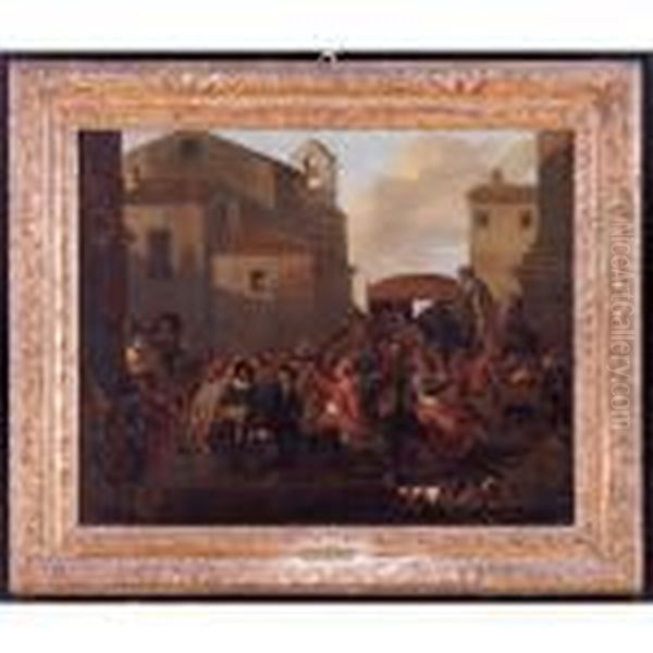 Carnevale Romano Oil Painting by Jan Miel