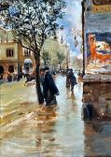 Giornata Invernale Oil Painting by Vincenzo Migliaro