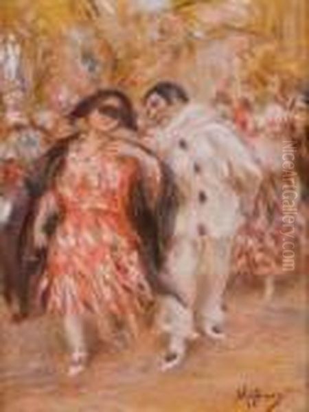 Carnevale Oil Painting by Vincenzo Migliaro