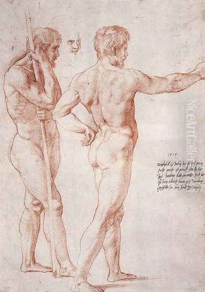 Nude Study Oil Painting by Raphael