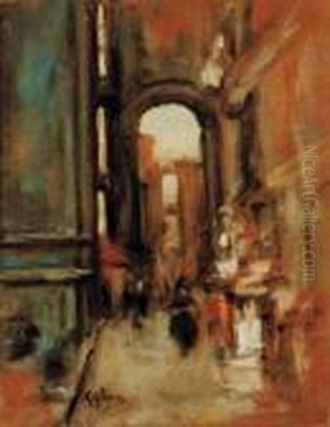 Napoli Oil Painting by Vincenzo Migliaro