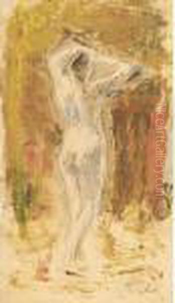 Nudo Femminile Oil Painting by Vincenzo Migliaro