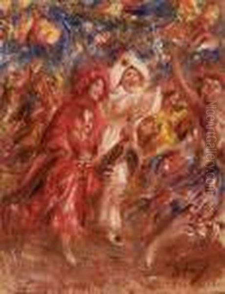 Carnevale Oil Painting by Vincenzo Migliaro