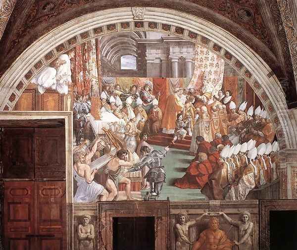 The Coronation of Charlemagne Oil Painting by Raphael