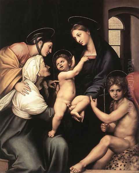 Madonna Dell Impannata Oil Painting by Raphael