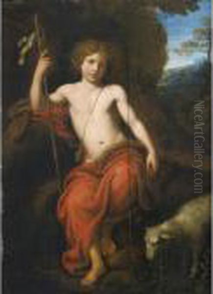 Saint Jean-baptiste Oil Painting by Pierre Le Romain I Mignard