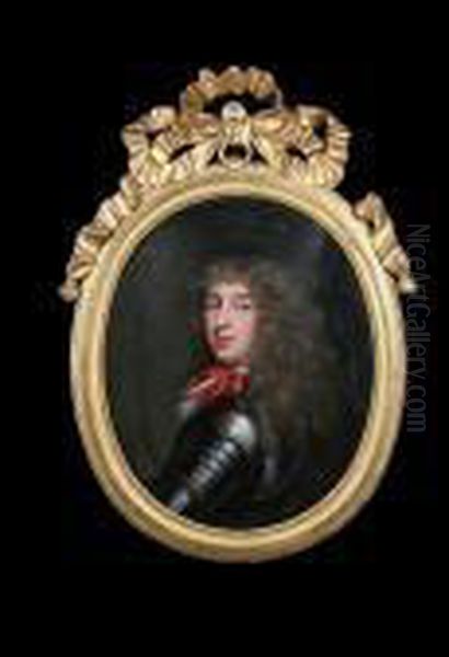 Portrait Of A Gentleman Oil Painting by Pierre Le Romain I Mignard