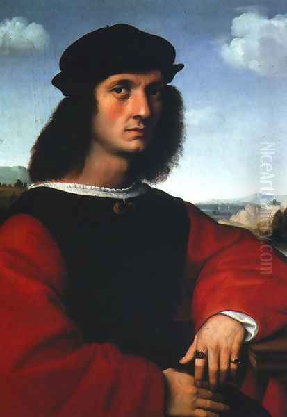 Portrait of Agnolo Doni I Oil Painting by Raphael