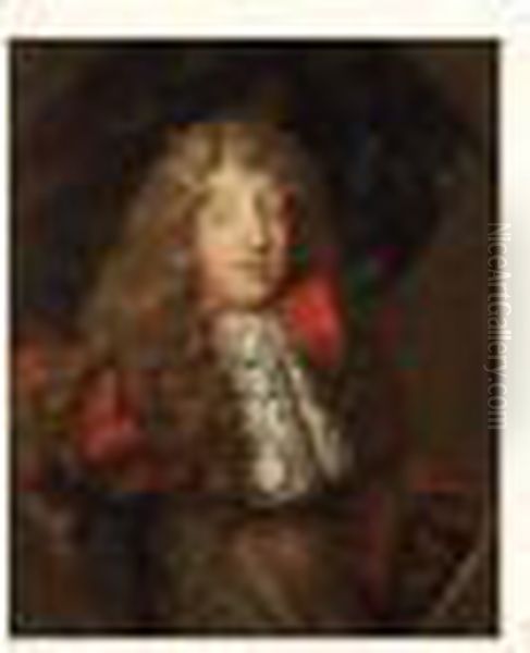 Portrait Presume Du Grand Dauphin Oil Painting by Pierre Le Romain I Mignard