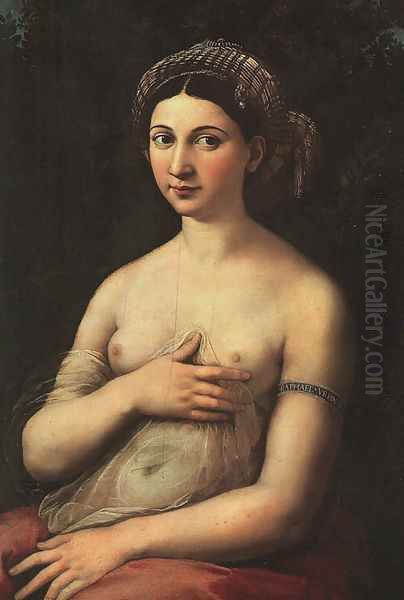 The Fornarina 1516 Oil Painting by Raphael