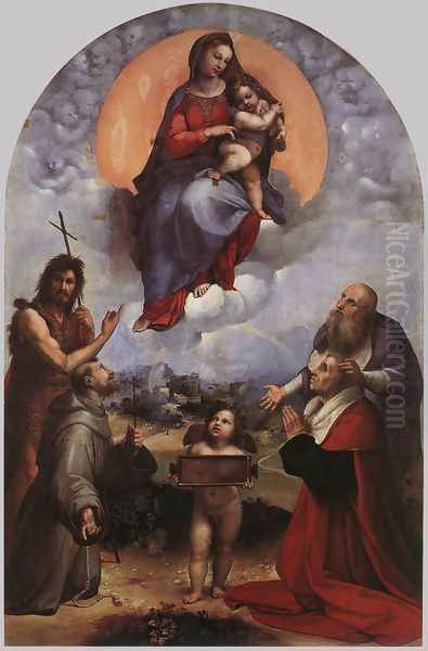 The Madonna of Foligno 1511-12 Oil Painting by Raphael