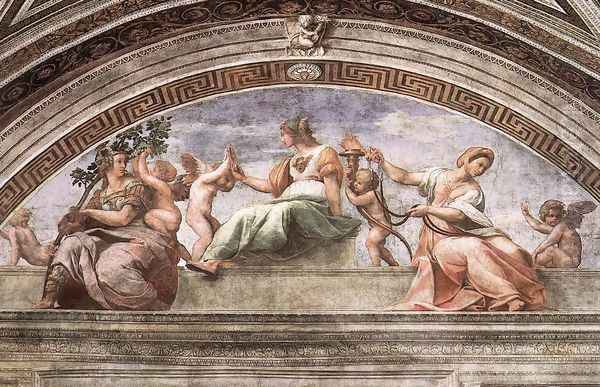 The Cardinal Virtues Oil Painting by Raphael