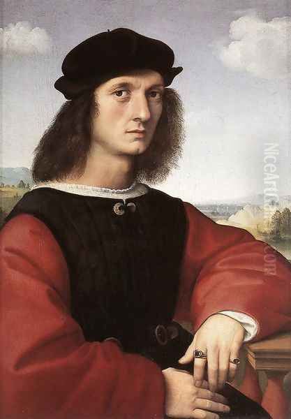 Portrait Of Agnolo Doni Oil Painting by Raphael