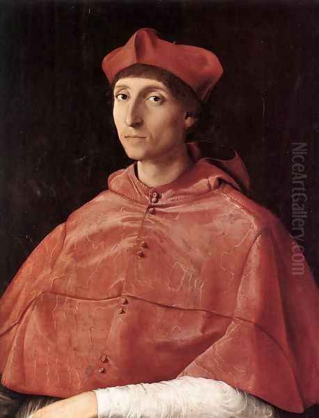 Portrait of a Cardinal 1510 Oil Painting by Raphael